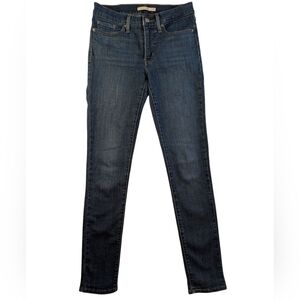 6.Levi's Classic‎ Dark Blue Women's Skinny Jeans